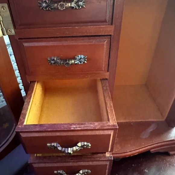 Antique jewelry wardrobe Jewelry Organizers
